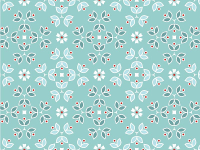 Daisy Pattern daisy floral illustration leaf leaves pattern repeat vector