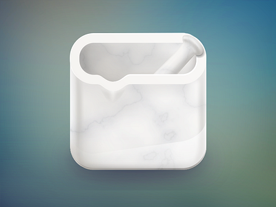 RxCalc Icon icon ios marble mortar pestle vector