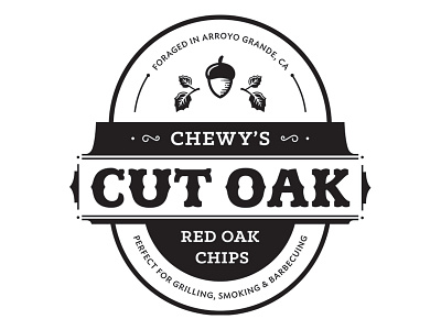 Chewy's Cut Oak Vector lettering oak stamp type vector wood