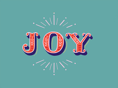 Fruit of the Spirit: Joy bible lettering dimensional type hand lettering lettering type typography