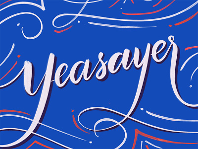 Yeasayer brush brush lettering lettering procreate script type typography