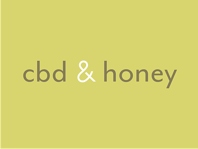 CBD & Honey Logo ampersand brand brand identity branding logo