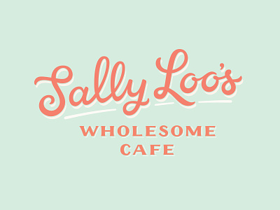 Sally Loo's Logo brand identity branding hand lettering lettering logo logotype script type typography vintage