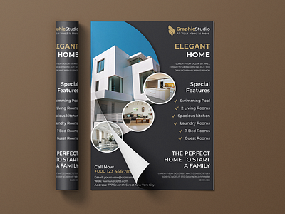 Real Estate Flyer Design advertising design flyer flyer design graphic design leaflet leaflet design real estate real estate flyer real estate flyer design