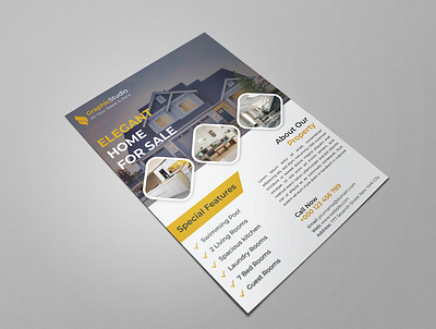 Real Estate Flyer Design advertising design flyer flyer design graphic design leaflet leaflet design print print design print media real estate flyer real estate flyer design