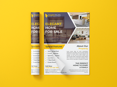 Real Estate Flyer advertising design estate flyer graphic design leaflet leaflet design print print design print media real real estate real estate flyer real estate flyer design