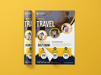 Travel Flyer Design advertising graphic design leaflet leaflet design print design travel travel flyer travel flyer design