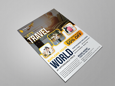 Travel Flyer Design advertising design flyer flyer design graphic design leaflet leaflet design print print design travel travel flyer travel flyer design travel leaflet