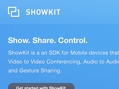 ShowKit is coming control gesture logo sdk show showkit