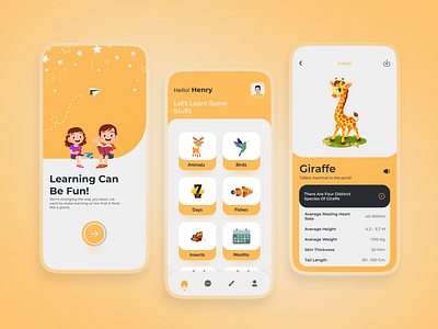 Kid's learning app adbux agency app branding design designer designstudio ecommerce kidsapp learningapp shopify uidesign uxdesign