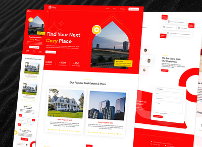 Real Estate Website branding design ui ux website