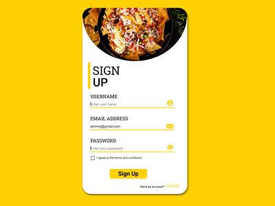 #DAILY UI 001-SIGN UP PAGE