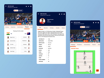 SPORTS APP - PLAYERS DETAILS