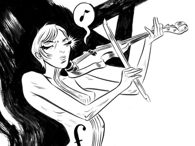 The White Violin character design comics dark horse comics drawing illustration sketchbook the white violin umbrella academy