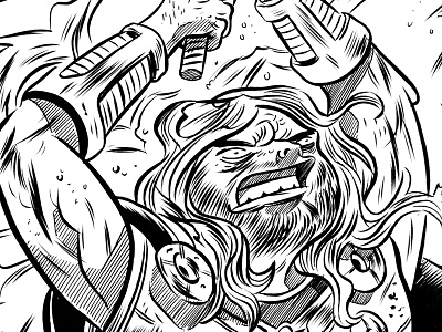 Thor black and white brush character design comics drawing illustration ink line drawing marvel sketch superhero thor