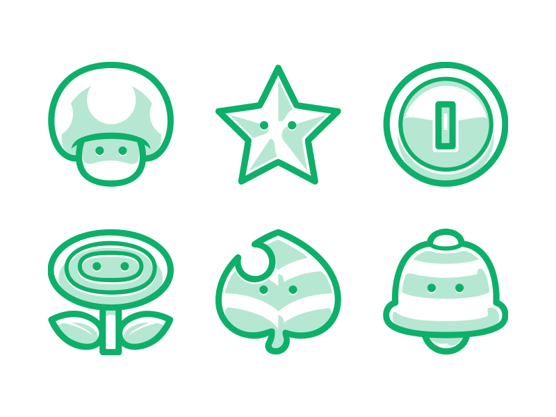 Mario Icons by Logan Faerber on Dribbble