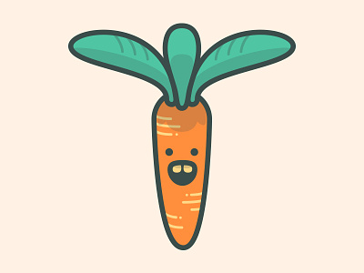 Carrot Buddy cute drawing icon illustration illustrator line vector vegetable