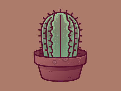 Cactus cactus design drawing illustration illustrator line plant vector web design