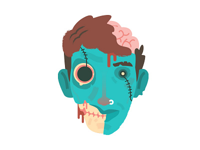 Zombie Logan Avatar avatar design digital illustration illustrator mobile mobile application user experience web design