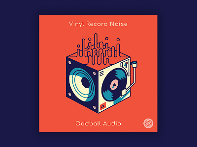 Vinyl Record Noise Album Cover art brand design drawing illustration logo music record vector