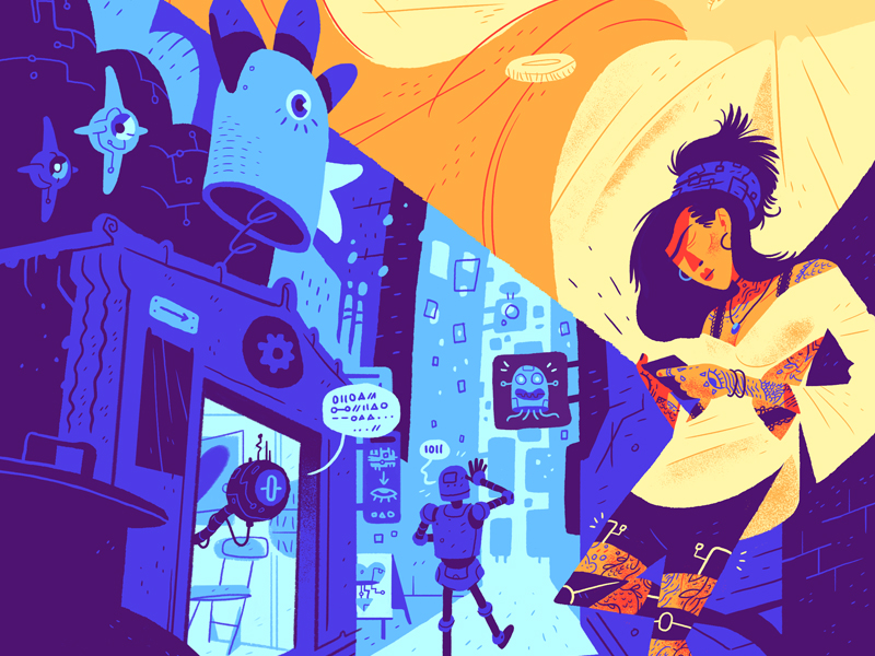 Spectacle Magazine Illustration by Logan Faerber on Dribbble