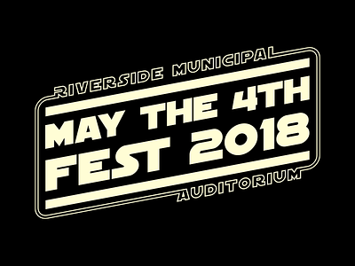 May The 4th Fest 2018 Typography
