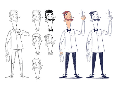 Barber Shop Character Design Rebrand