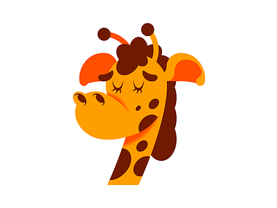 Geoffrey The Giraffe art branding character design design digital drawing illustration illustrator logo vector