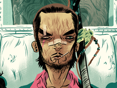 Yakuza character design comics design digital drawing gallery green illustration line pink sword yakuza