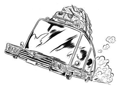 DBS Car Design animation car concept art design drawing funny graphic design humor illustration ink sketch storyboard travel vehicle web design