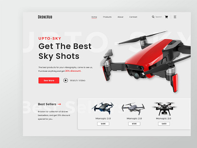 Drone Website Interface design ui uxui webdesign