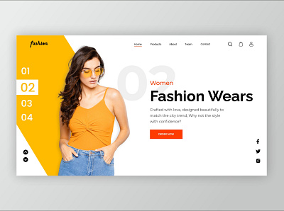 Women's Fashion Website design ui uxui webdesign