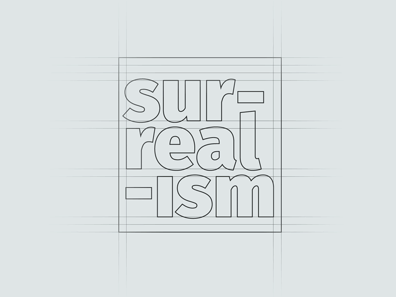 Surrealism Logo branding creative design geometric graphic logo simple structure