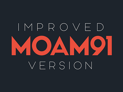 MOAM91-Modern Typeface big colorful creative font headline improved moam91 modern sans serif typeface typography version