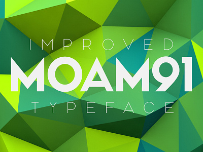 MOAM91 Typeface amazing colourful creative modern sans serif stylish typeface