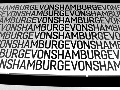 Testing my new font :) creative design hamburgevons sans typography