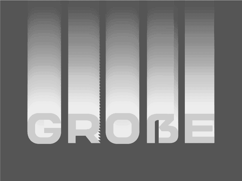 Extended Geometric Typeface bold creative design gif gradient greyscale große headline pattern rounded corners typography