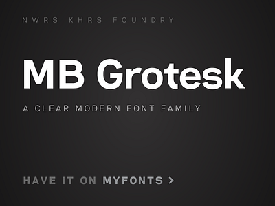 NEW!!! 🌟 MB Grotesk Typeface 🌟