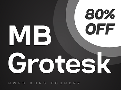 NEW!!! 🌟 MB Grotesk Typeface 🌟 2018 clear creative design graphic grotesque modern product trend typeface typography