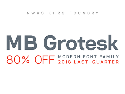 MB GROTESK | LAST QUARTER OFFER 2018 branding classic colorful creative design fantasy flat font geometric graphic modern sans serif simple solid typeface typography vector white