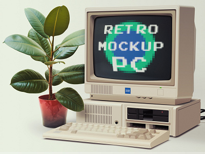 RETRO MOCKUP | PC 2018 branding classic colorful creative design geometric graphic logo modern retro simple typography ui vector vintage