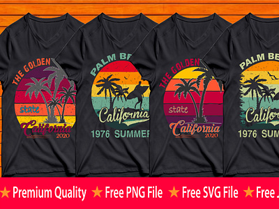 Trendy California T-shirt Design