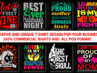 I will create trendy and custom t shirt design