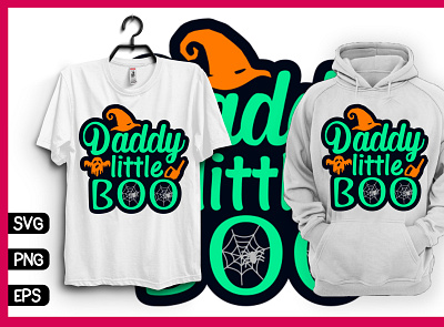 Halloween T-shirt Design | Daddy Little Boo march by amazon
