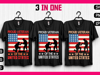 Proud Veteran T-shirt Design