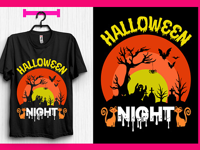Halloween Night T-shirt Design For Your POD Business