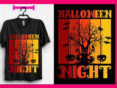 Halloween T-shirt Design | Halloween Night