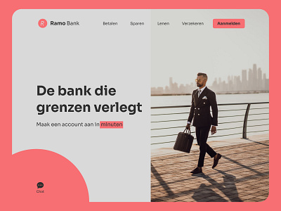 Ramo Bank Desktop Mockup branding design logo typography ui ux