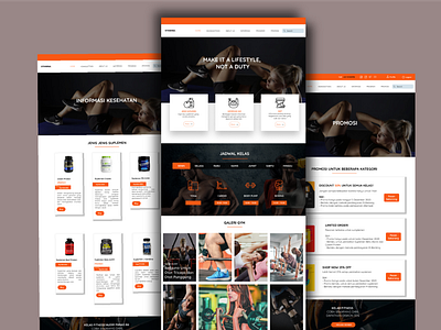 Stamina Gym - Website Design graphic design ui