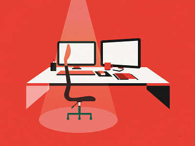 Hiring colors computer cpu desk hiring illustration illustrator image red smart